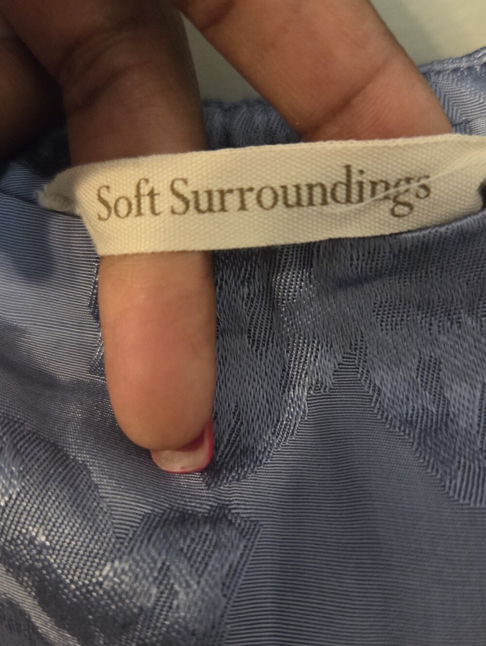 Soft Surroundings Women's Blue Claramay Boho Fairy Embroidered Midi Skirt. Sz M - Picture 6 of 8